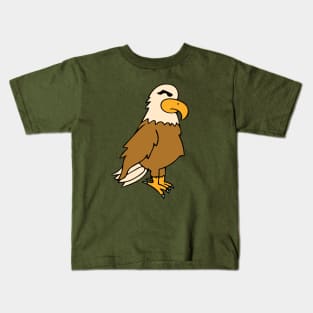 Bald Eagle Oil Painting Kids T-Shirt